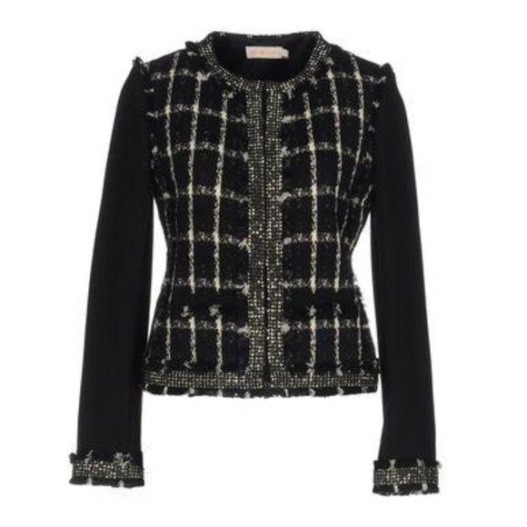 Tory Burch Jackets & Blazers - Tory Burch Marisol Embellished Windowpane Jacket